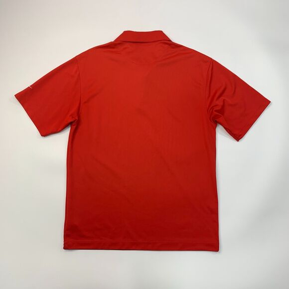 Nike Golf Shirt Mens M Medium Red Short Sleeve FitDry Performance Polo - Picture 3 of 11